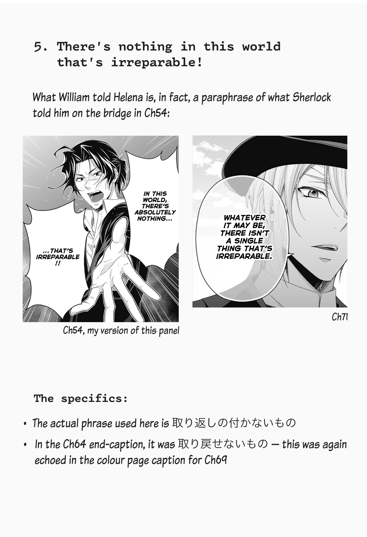 Read Moriarty the Patriot En Manga Online