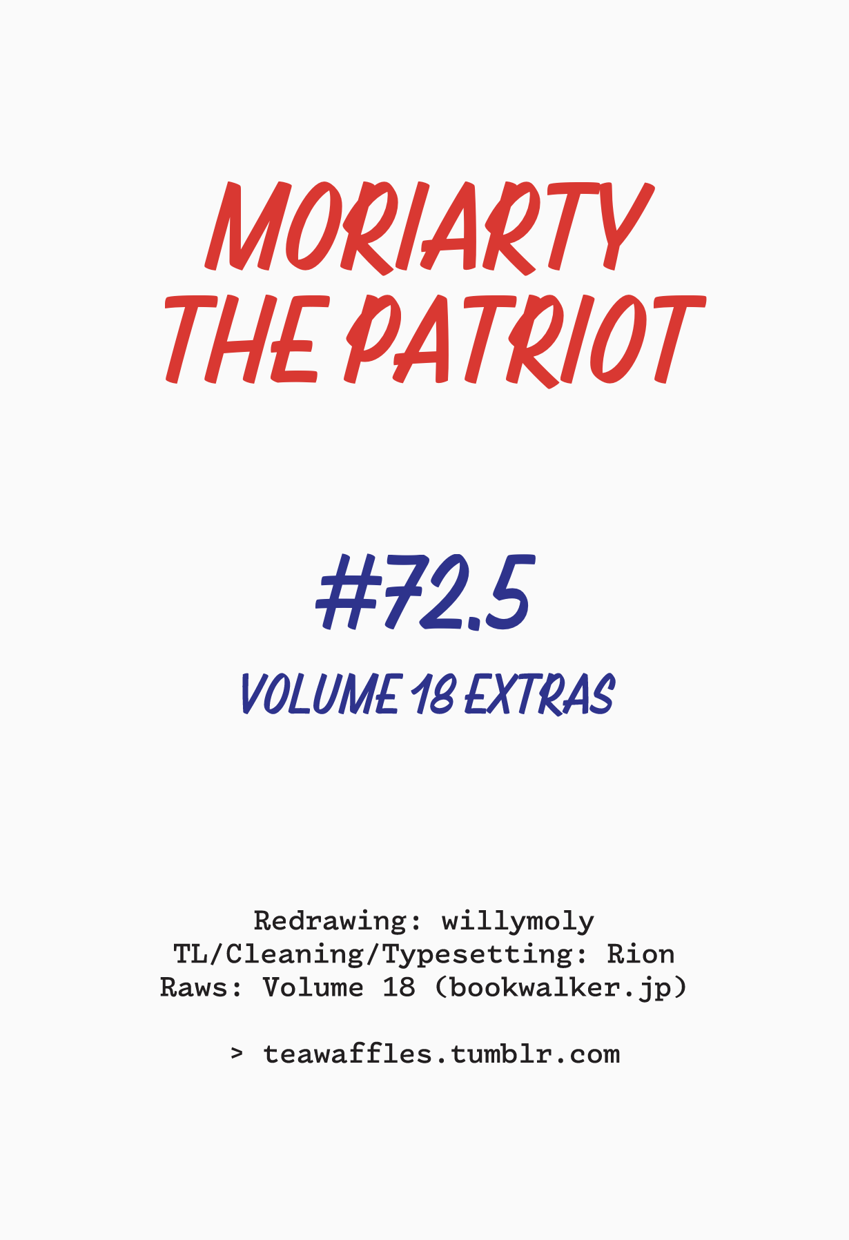Read Moriarty the Patriot En Manga Online