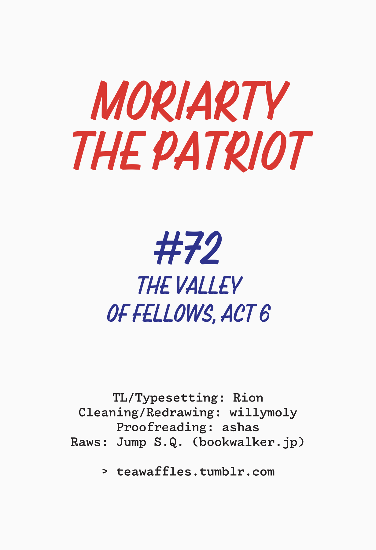 Read Moriarty the Patriot En Manga Online