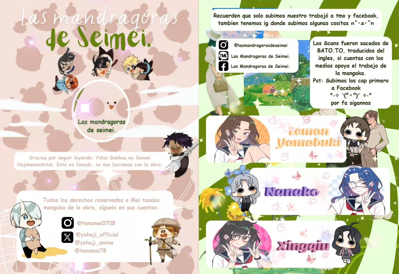 Read Yokai Gakkou No Sensei Hajimemashita! Es Manga Online